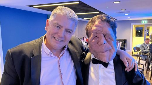 Magician Darren Brand with Adam Pearson