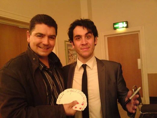 Magician Darren Brand with Pete Firman