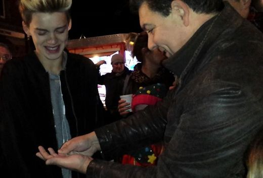 Magician Darren Brand with Reece Bibby